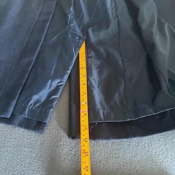 Vintage Kasper for A.S.L. Navy Button Front‎ Sheath Dress Career Size 8 - Picture 9 of 14